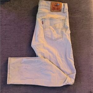 Levi's Men's Straight Jeans in Cream